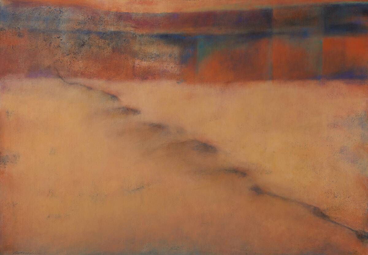 The path step by step / footprints (100&times;70 cms) 2014